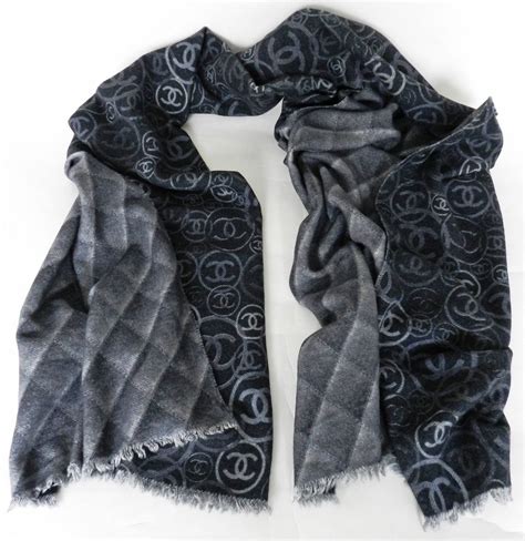 chanel cashmere scarf|Chanel cashmere wool cc scarf.